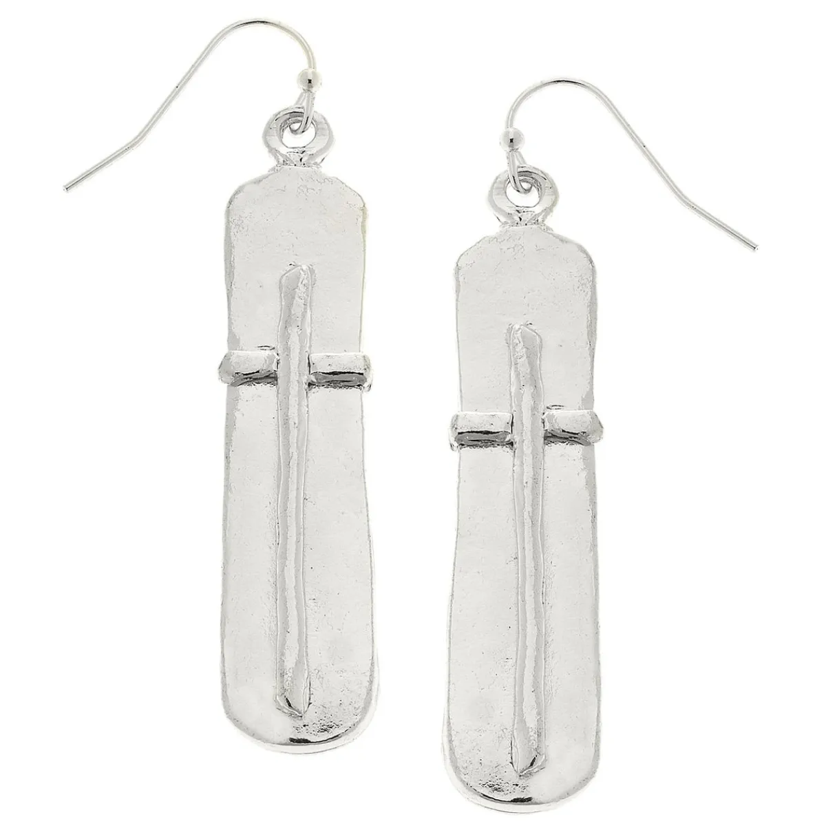 Bar Cross Earrings|Susan Shaw