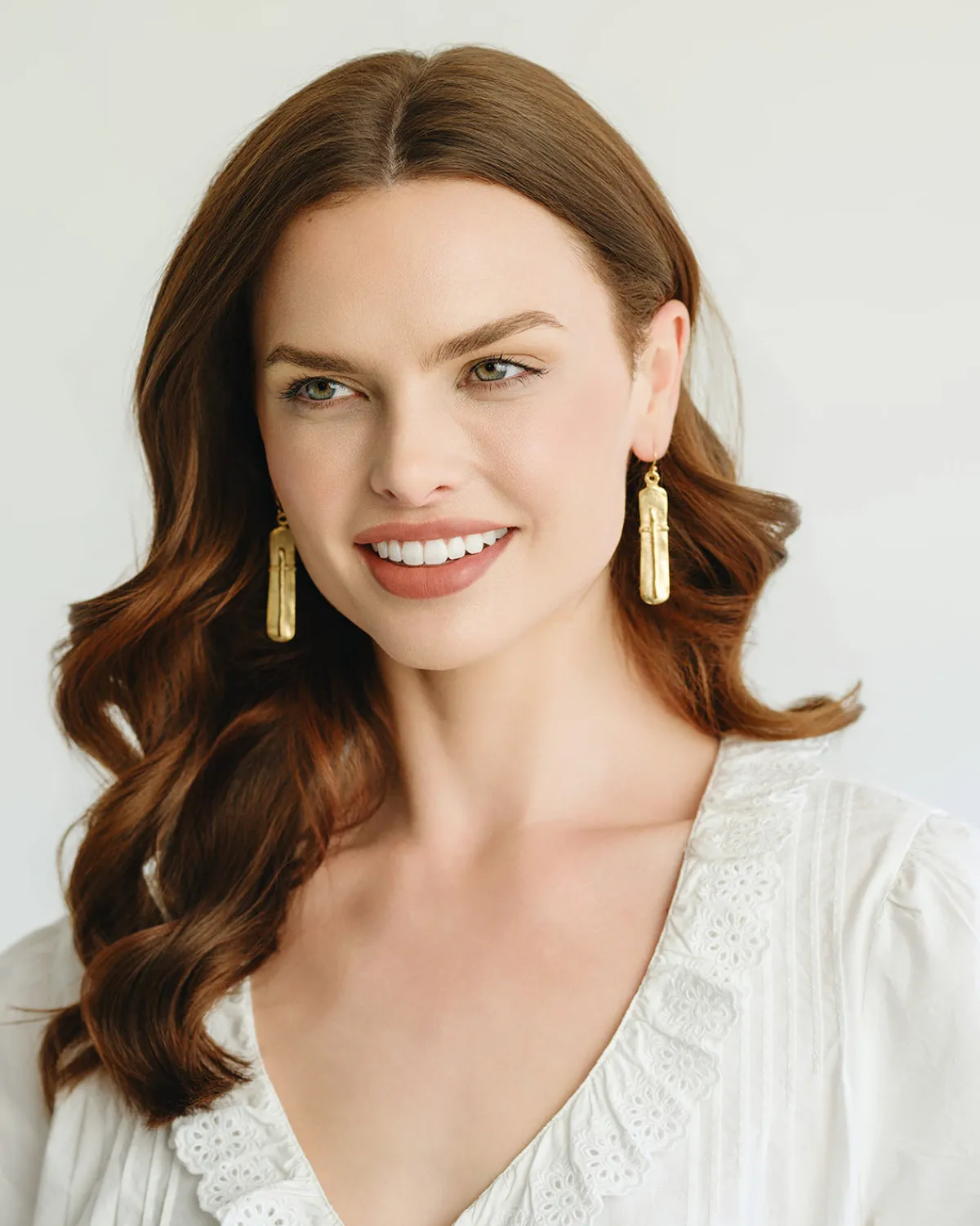 Bar Cross Earrings|Susan Shaw