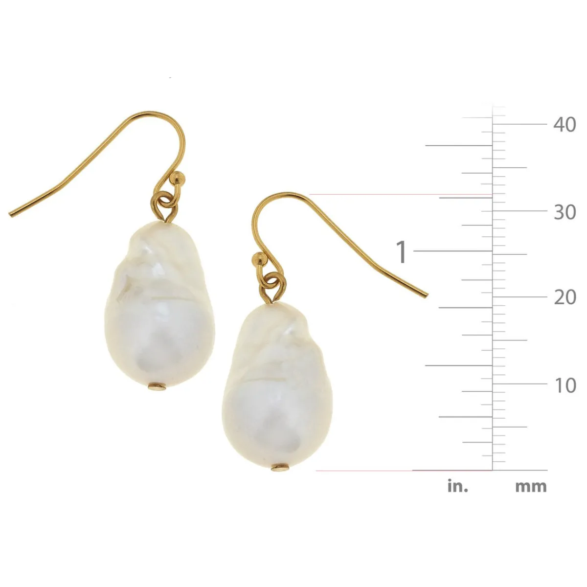 Baroque Pearl Drop Earrings|Susan Shaw Online