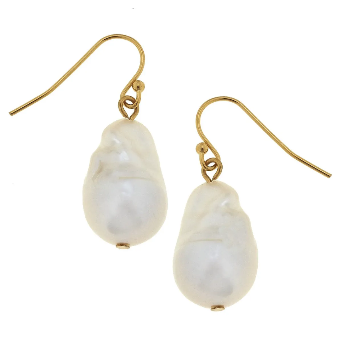 Baroque Pearl Drop Earrings|Susan Shaw Online