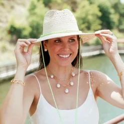 Baroque Pearl Paperclip Necklace|Susan Shaw Clearance