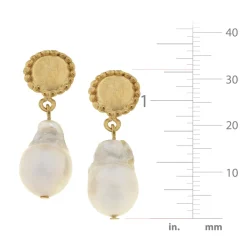 Baroque Pearl Post Earrings|Susan Shaw Online