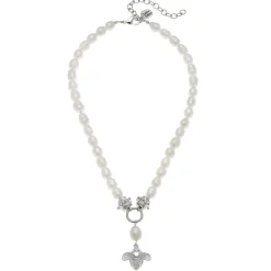 Bee Drop Pearl Necklace|Susan Shaw Online