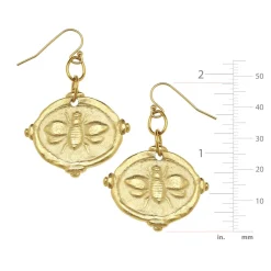 Bee Intaglio Earrings|Susan Shaw Online
