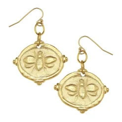 Bee Intaglio Earrings|Susan Shaw Online