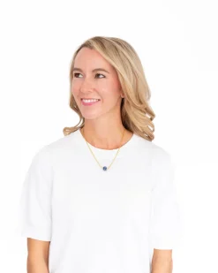 Blue & White Allie Bead Necklace|Susan Shaw New