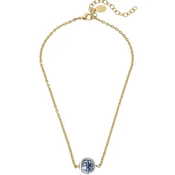 Blue & White Allie Bead Necklace|Susan Shaw New