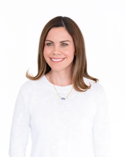 Blue & White Allie Spool Necklace|Susan Shaw Outlet