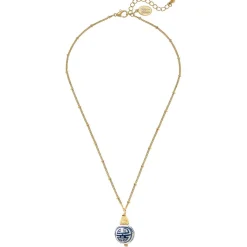 Blue & White Dainty Necklace|Susan Shaw Sale