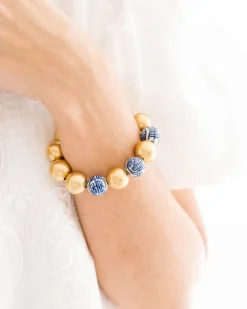Blue & White Mini Margaret Bracelet|Susan Shaw Hot