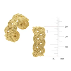 Braided Hoops|Susan Shaw New