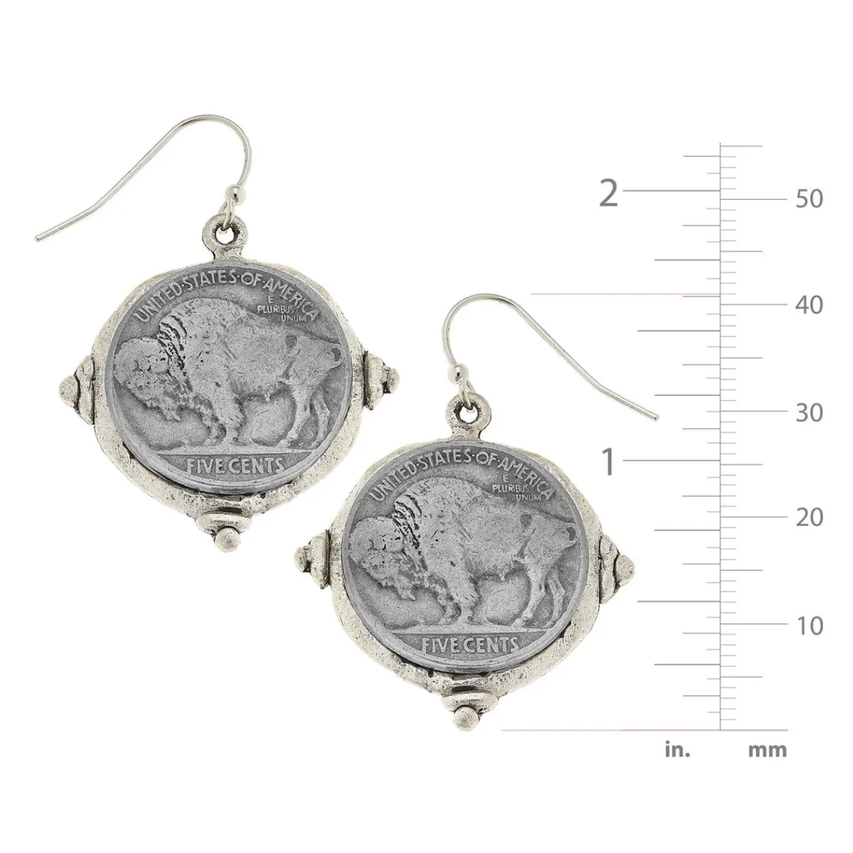 Buffalo Nickel Earrings|Susan Shaw
