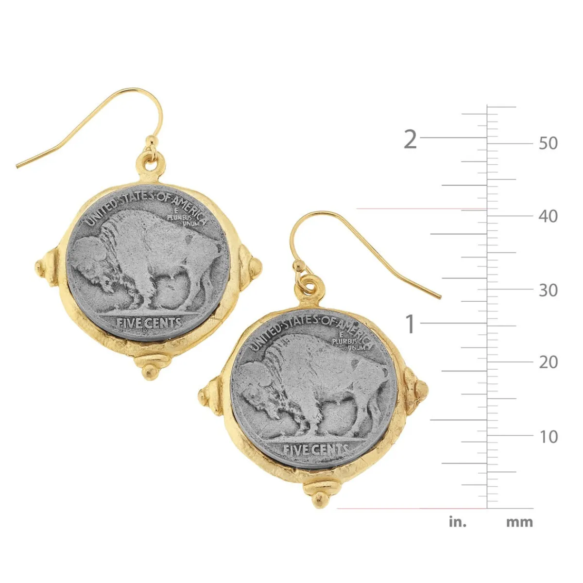 Buffalo Nickel Earrings|Susan Shaw