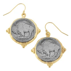 Buffalo Nickel Earrings|Susan Shaw