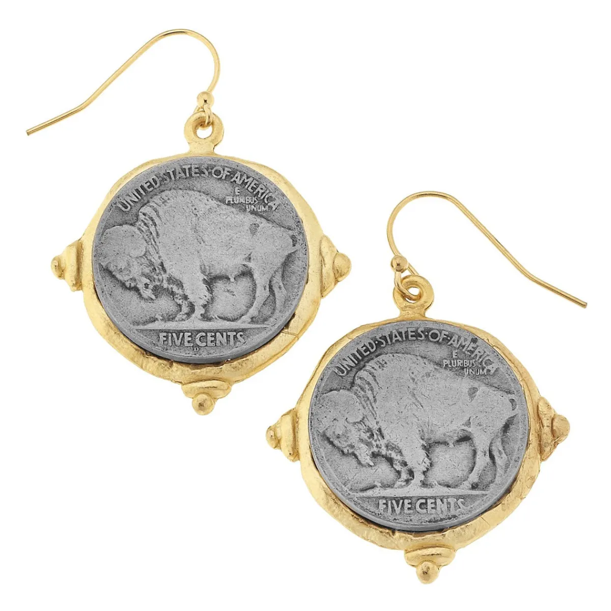 Buffalo Nickel Earrings|Susan Shaw