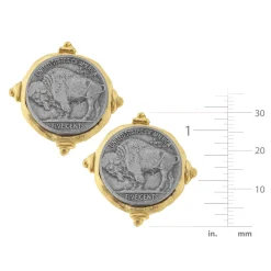 Buffalo Nickel Studs|Susan Shaw Clearance