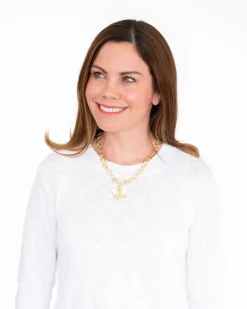 Butterfly Pendant Chain Necklace|Susan Shaw Discount
