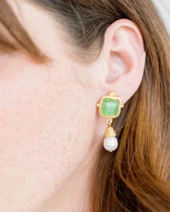 Charlotte Pearl Drop Earrings|Susan Shaw Clearance