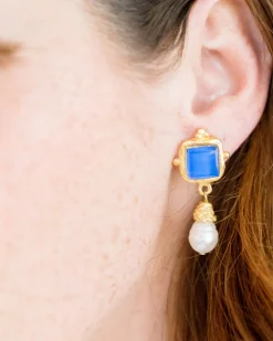 Charlotte Pearl Drop Earrings|Susan Shaw Clearance