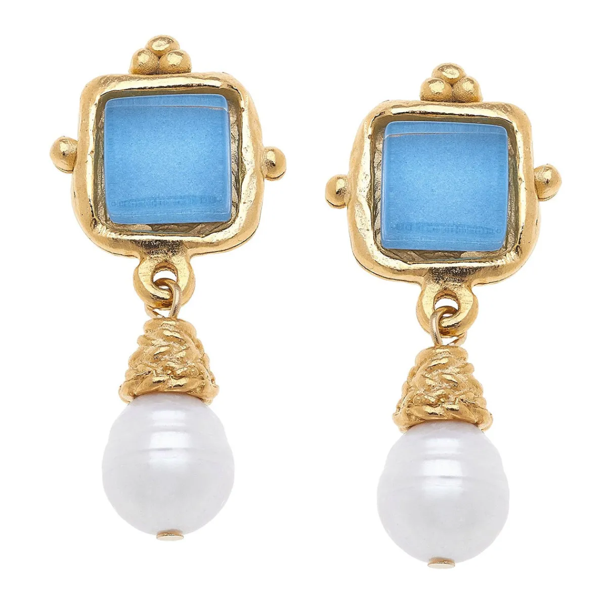 Charlotte Pearl Drop Earrings|Susan Shaw Clearance