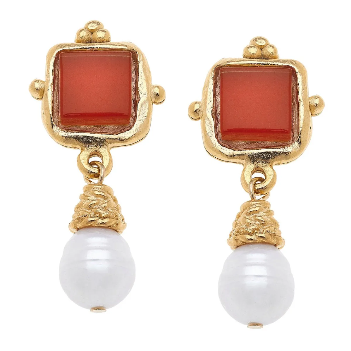 Charlotte Pearl Drop Earrings|Susan Shaw Clearance