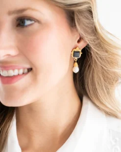 Charlotte Pearl Drop Earrings|Susan Shaw Clearance
