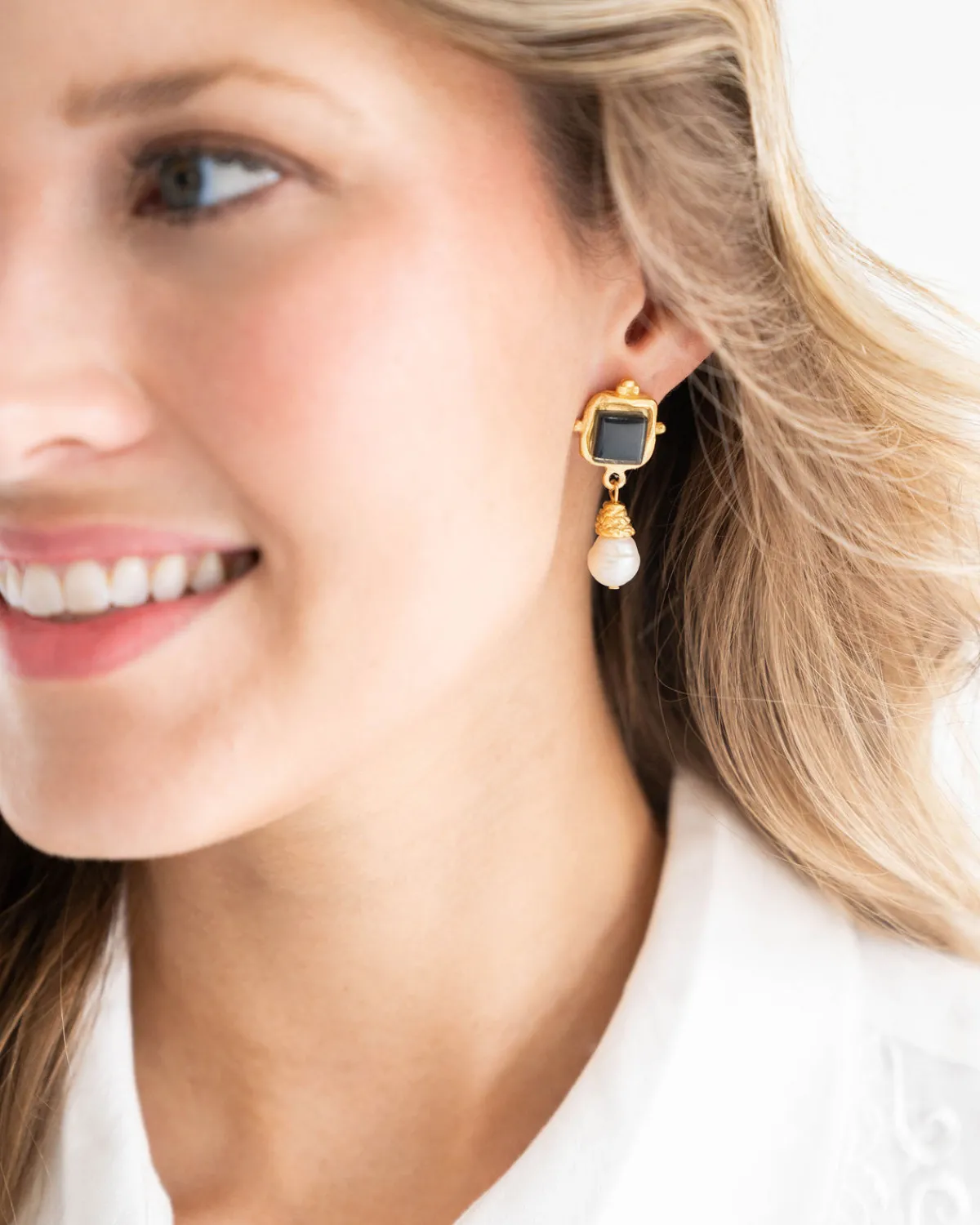 Charlotte Pearl Drop Earrings|Susan Shaw Clearance