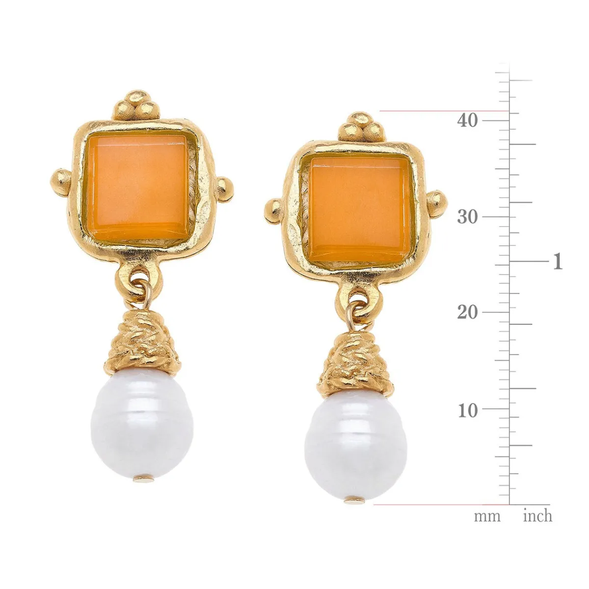 Charlotte Pearl Drop Earrings|Susan Shaw Clearance