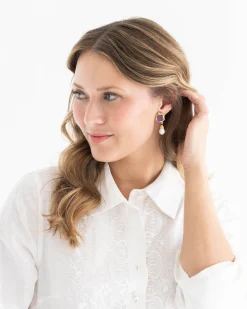 Charlotte Pearl Drop Earrings|Susan Shaw Clearance
