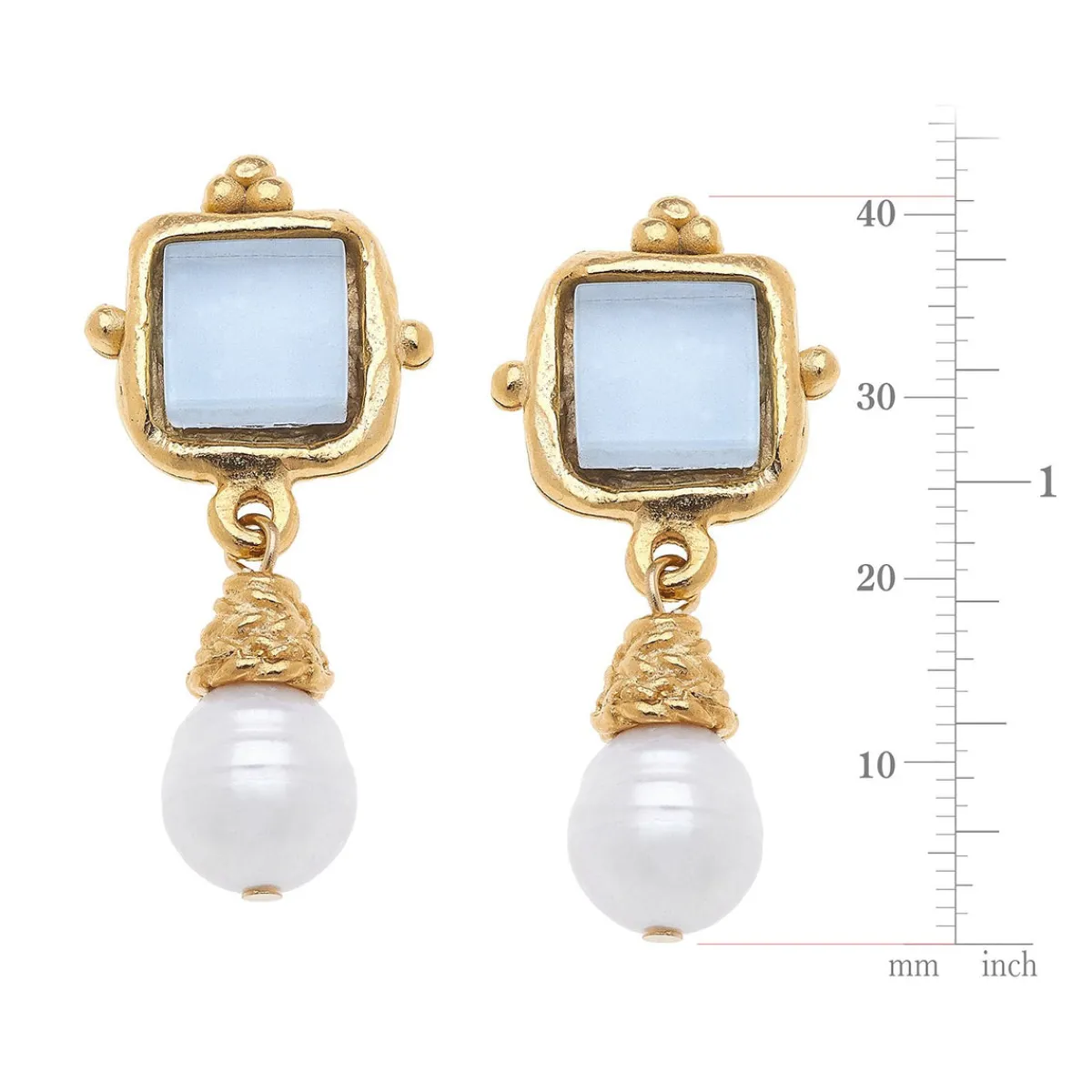 Charlotte Pearl Drop Earrings|Susan Shaw Clearance