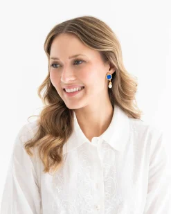 Charlotte Pearl Drop Earrings|Susan Shaw Clearance
