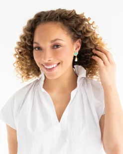 Charlotte Pearl Drop Earrings|Susan Shaw Clearance
