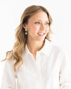Charlotte Pearl Drop Earrings|Susan Shaw Clearance