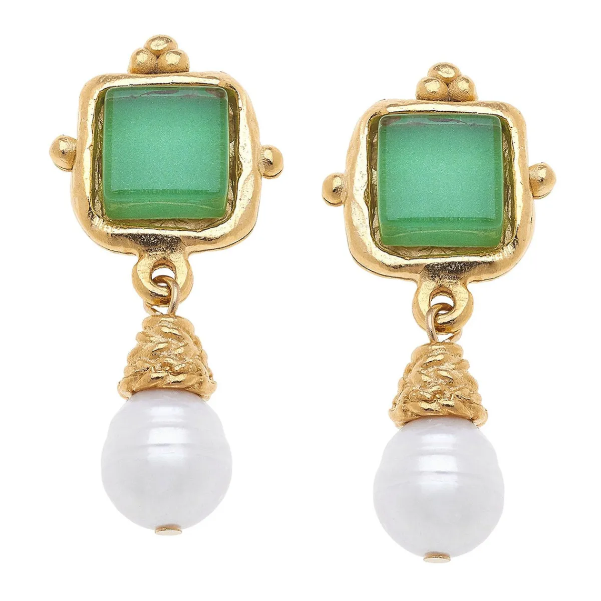 Charlotte Pearl Drop Earrings|Susan Shaw Clearance