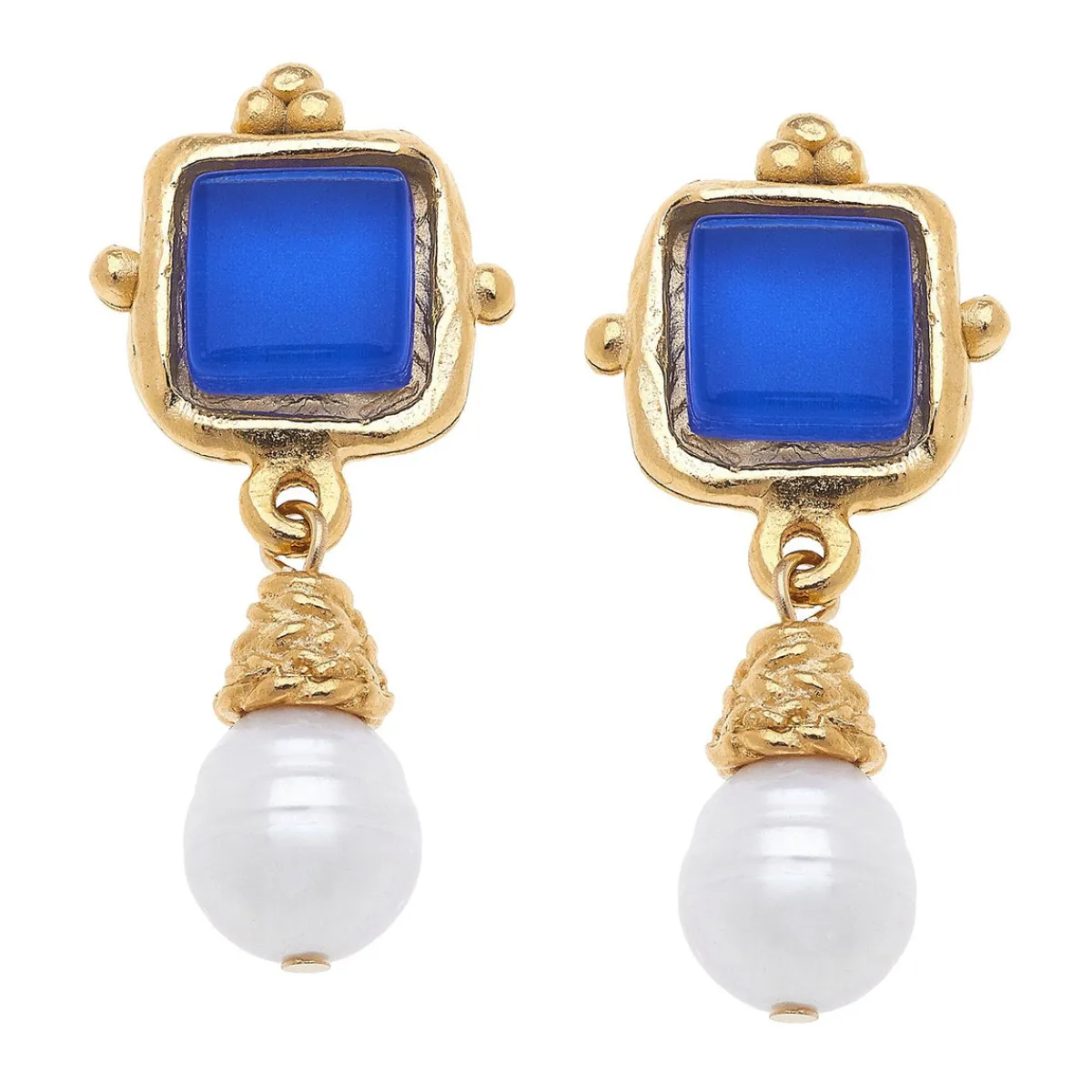 Charlotte Pearl Drop Earrings|Susan Shaw Clearance