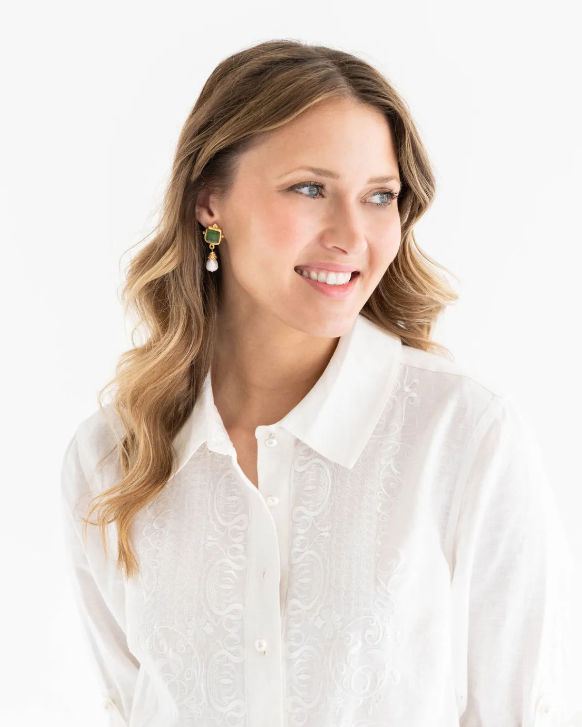 Charlotte Pearl Drop Earrings|Susan Shaw Clearance