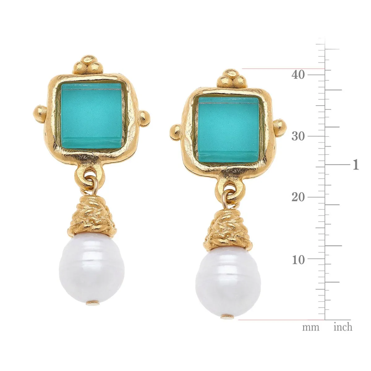 Charlotte Pearl Drop Earrings|Susan Shaw Clearance