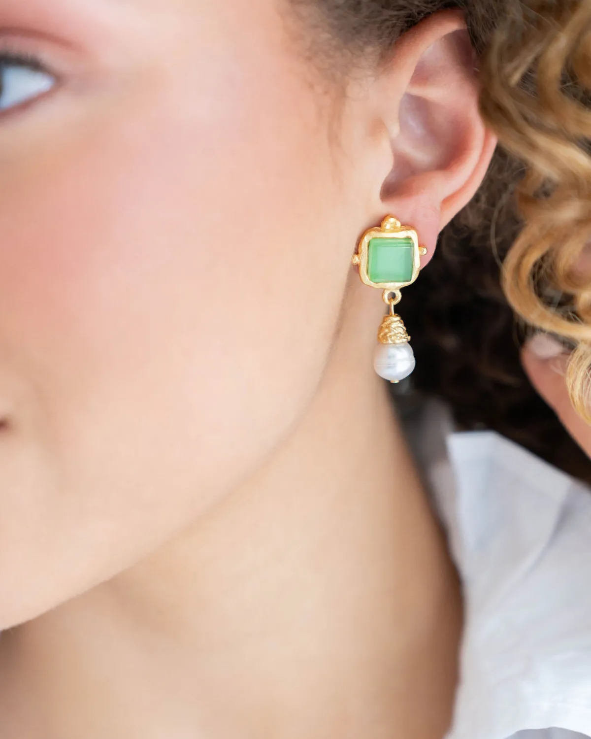 Charlotte Pearl Drop Earrings|Susan Shaw Clearance
