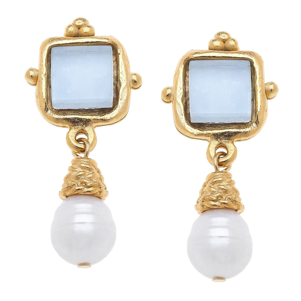 Charlotte Pearl Drop Earrings|Susan Shaw Clearance