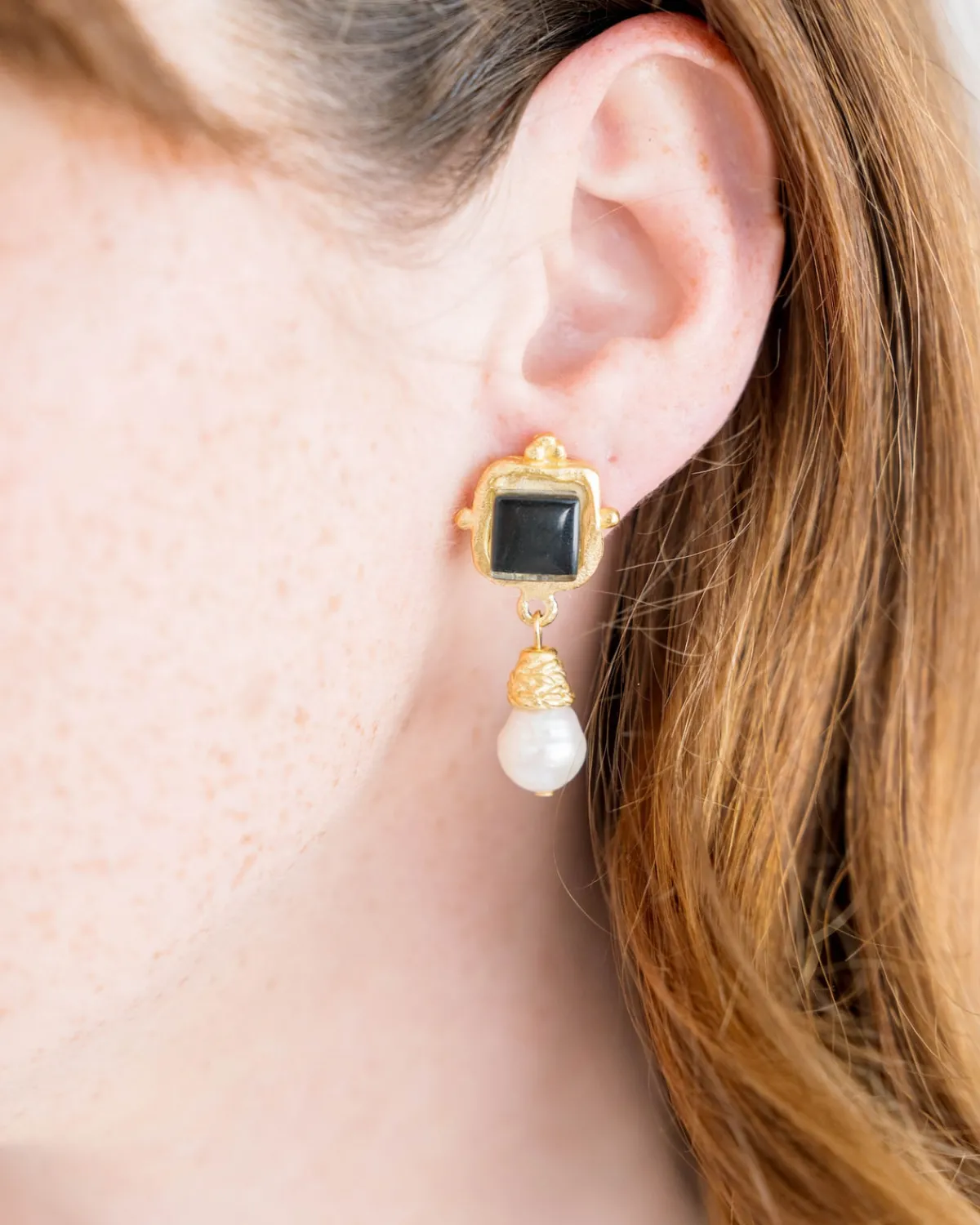 Charlotte Pearl Drop Earrings|Susan Shaw Clearance