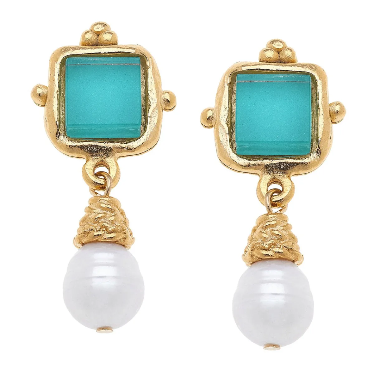 Charlotte Pearl Drop Earrings|Susan Shaw Clearance