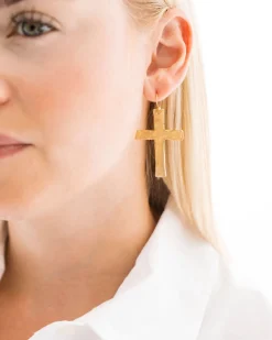 Classic Cross Earrings|Susan Shaw New
