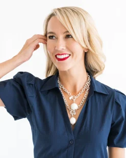 Cotton Pearl Toggle Necklace|Susan Shaw New