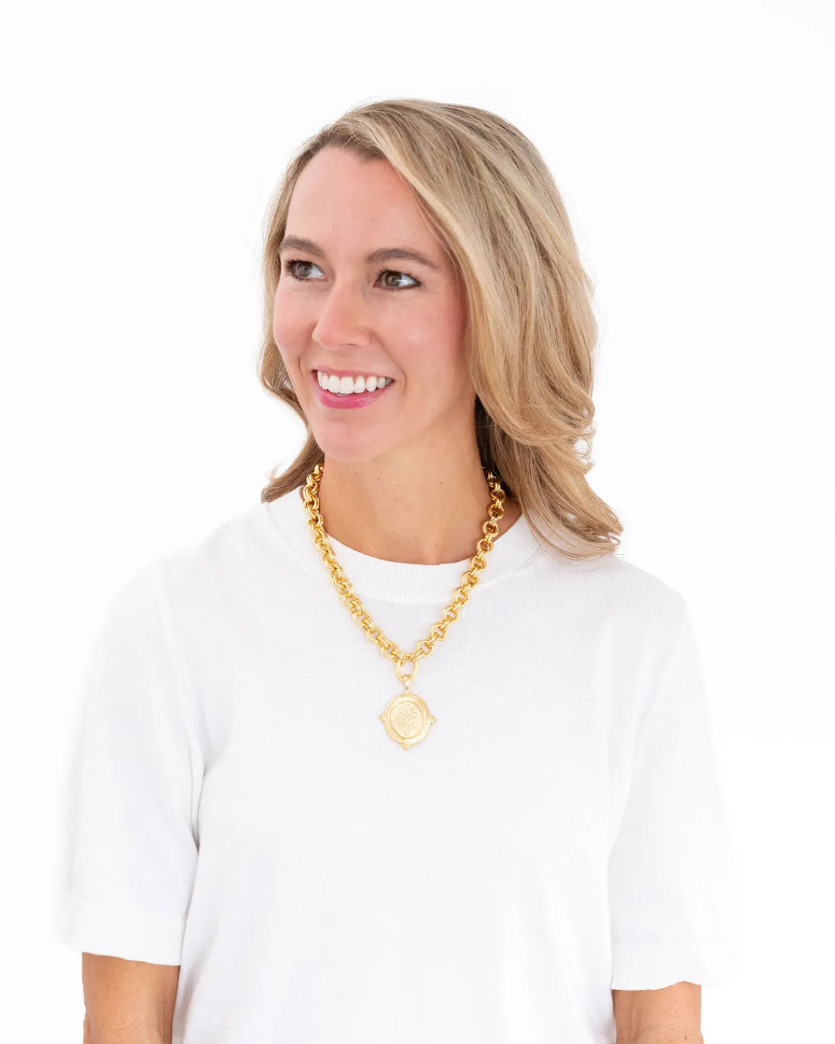 Cross Intaglio Necklace|Susan Shaw Hot