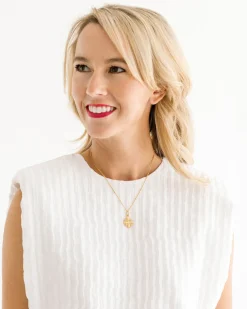 Dainty Jerusalem Cross Necklace|Susan Shaw Hot