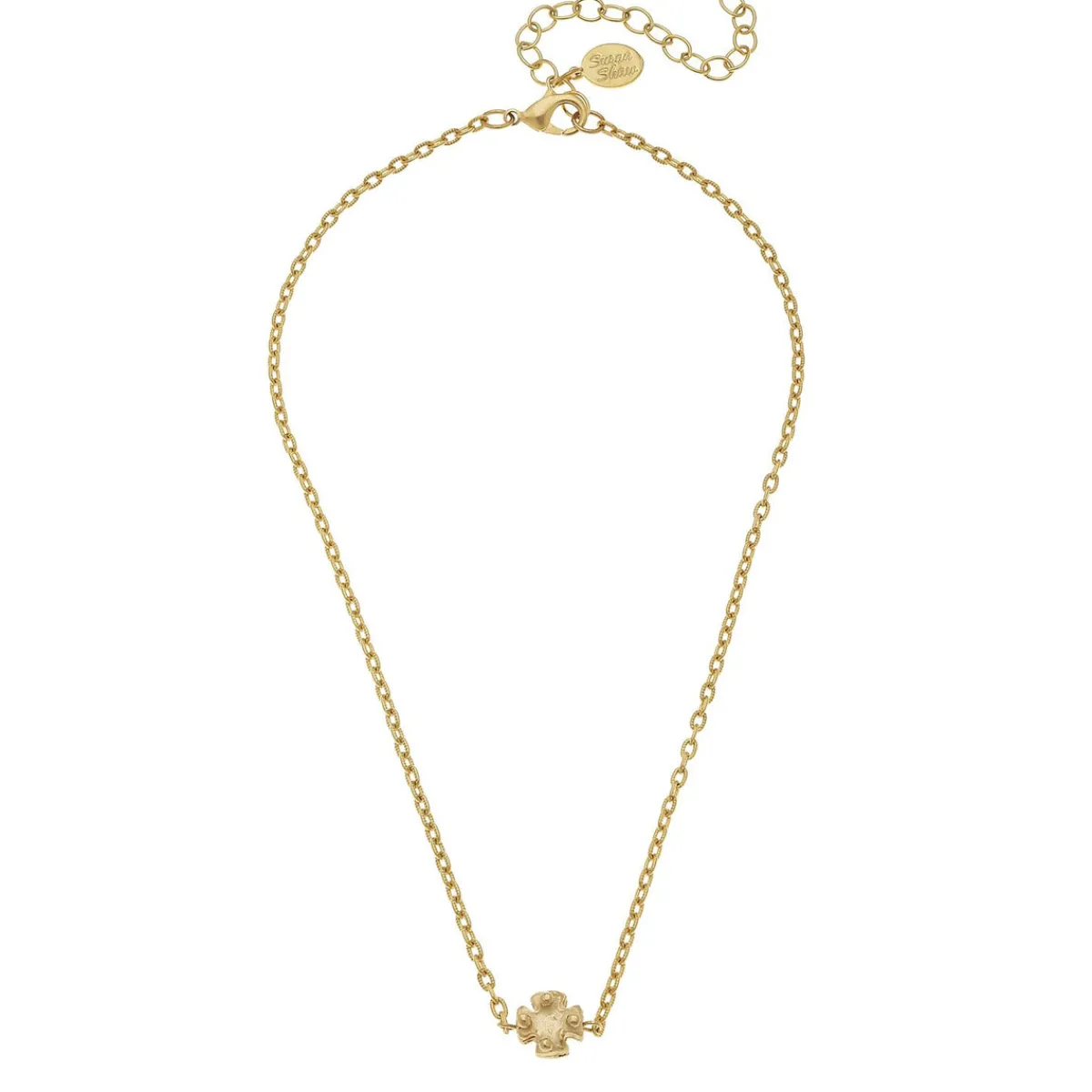 Dainty Maltese Cross Necklace|Susan Shaw Outlet
