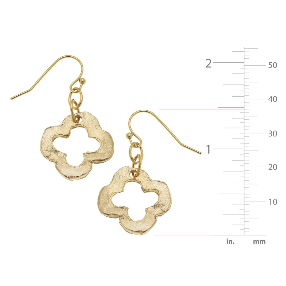 Dainty Open Clover Earrings|Susan Shaw Sale