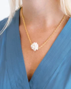 Dainty Pearl Cluster Necklace|Susan Shaw Sale