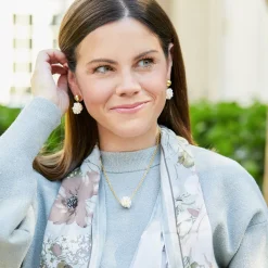 Dainty Pearl Cluster Necklace|Susan Shaw Sale