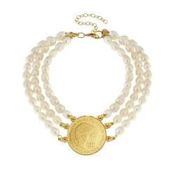 Diana Pearl Choker Necklace|Susan Shaw Hot